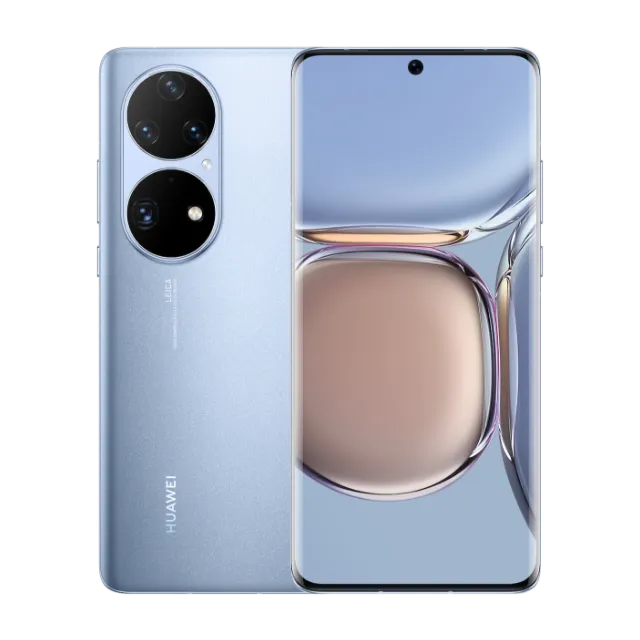 a close up of the back of a blue phone