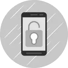 a phone with a padlock on the screen